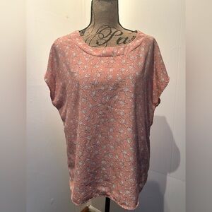 Floral Peachy Pink Women's Top